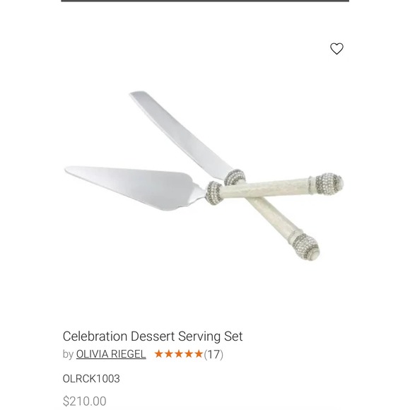 Olivia Riegel Dessert Serving Set - Picture 1 of 3